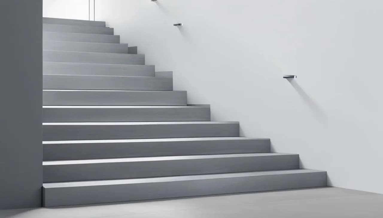 Jakie schody do szarej podłogi - najlepsze kolory i style, które zachwycą